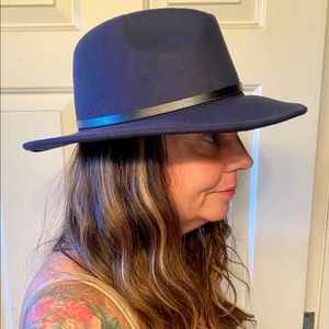 NEW Blue Felt Hat